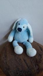 Hond unitoys Amsterdam twee kleurig blauw 27 cm velours, Ophalen of Verzenden, Zo goed als nieuw, Hond