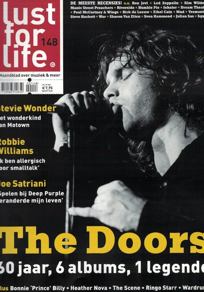 The Doors in Lust for Life - maart 2025., Boeken, Tijdschriften en Kranten, Zo goed als nieuw, Muziek, Film of Tv, Ophalen of Verzenden