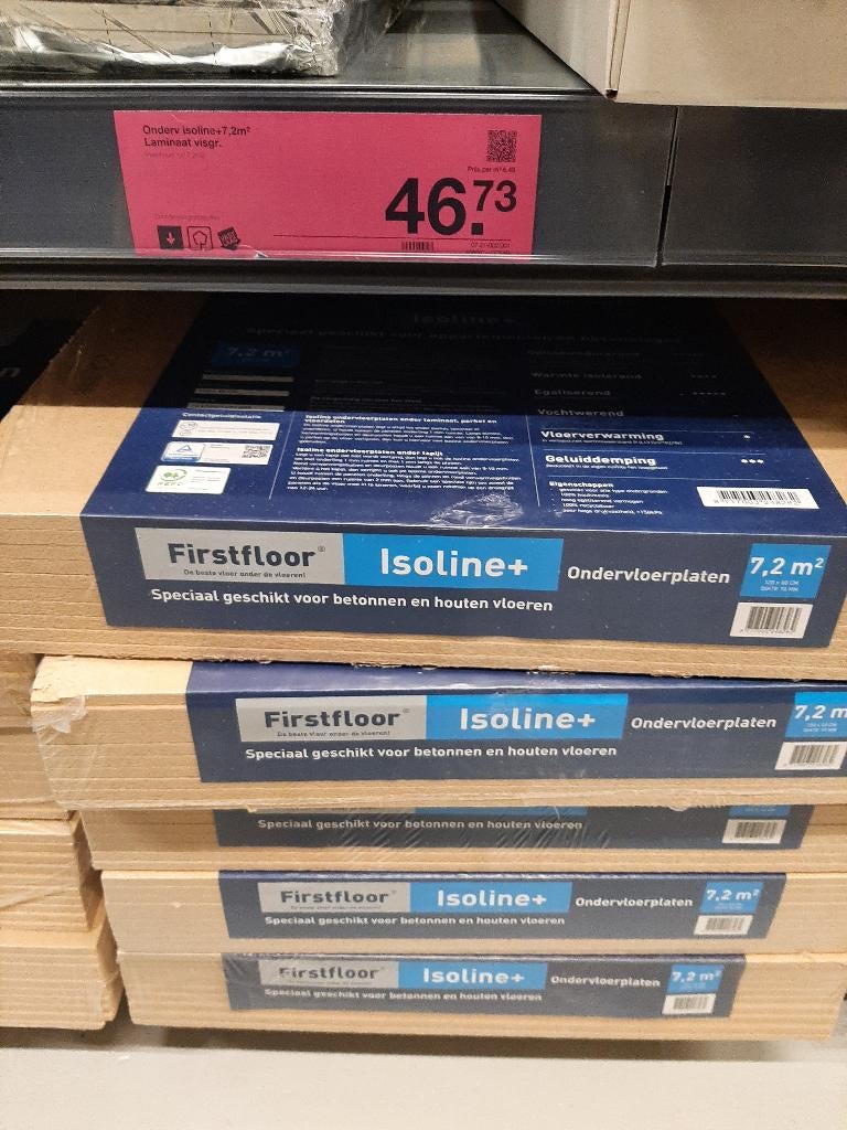 Ondervloerplaten 5 stuks Firstfloor Isoline +, Ophalen, Nieuw