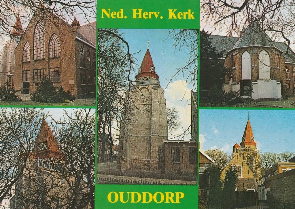 OUDDORP Ned. Herv. Kerk, Verzamelen, Ansichtkaarten | Nederland, Verzenden, 1980 tot heden, Ongelopen, Zuid-Holland