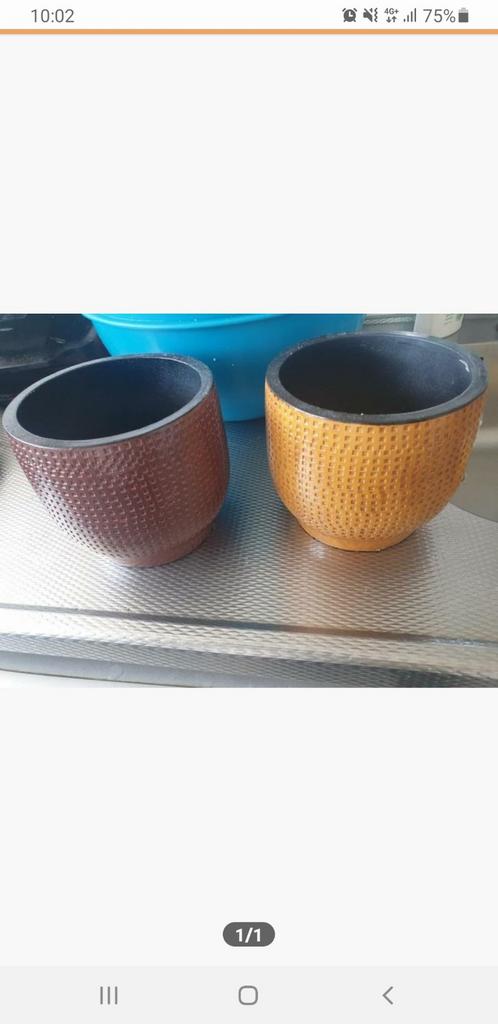 Bloempot, Tuin en Terras, Bloempotten, Ophalen, Rond, Aardewerk, Minder dan 40 cm