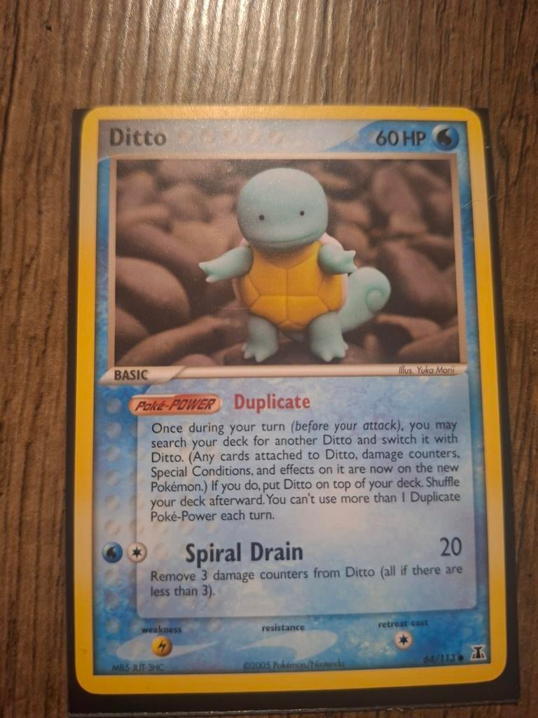 Ditto 64/113 Pokémon kaart - Holo - EX Delta Species, Hobby en Vrije tijd, Verzamelkaartspellen | Pokémon, Ophalen of Verzenden