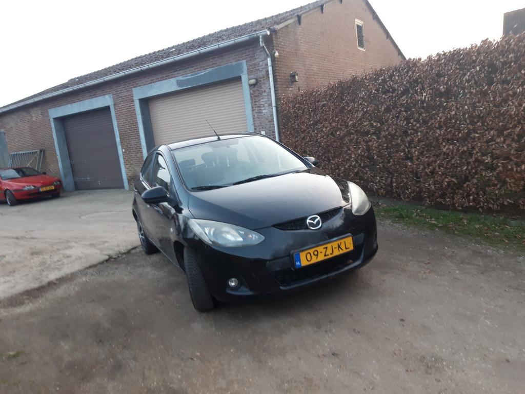 Mazda 2 1.3 55KW 5DRS 2008 Zwart, Auto's, Voorwielaandrijving, 74 pk, 31 €/maand, 4 cilinders