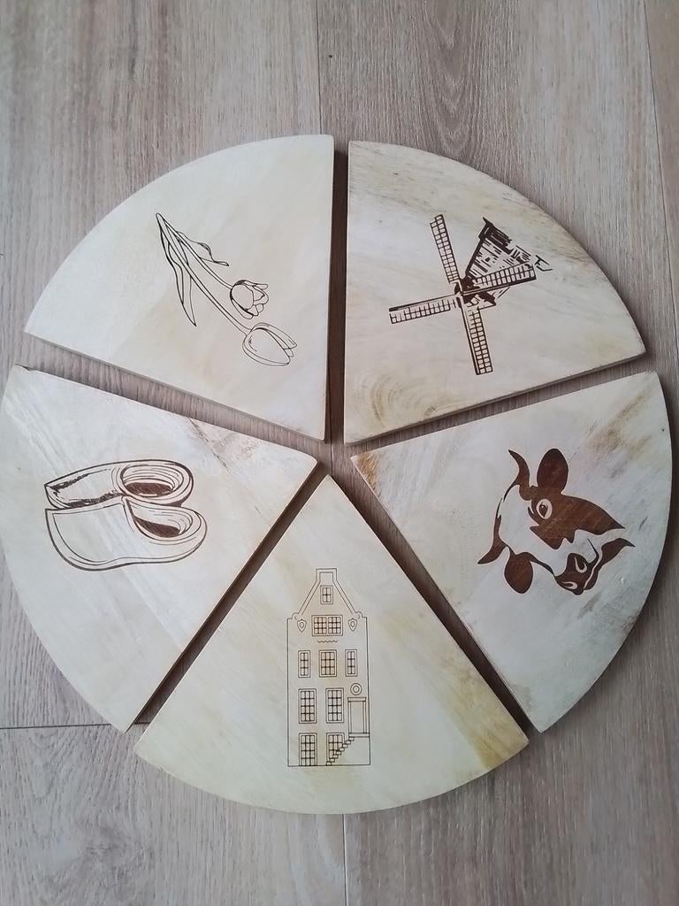 Nieuwe houten borrelplank, Overige materialen, Overige typen, Nieuw, Ophalen of Verzenden