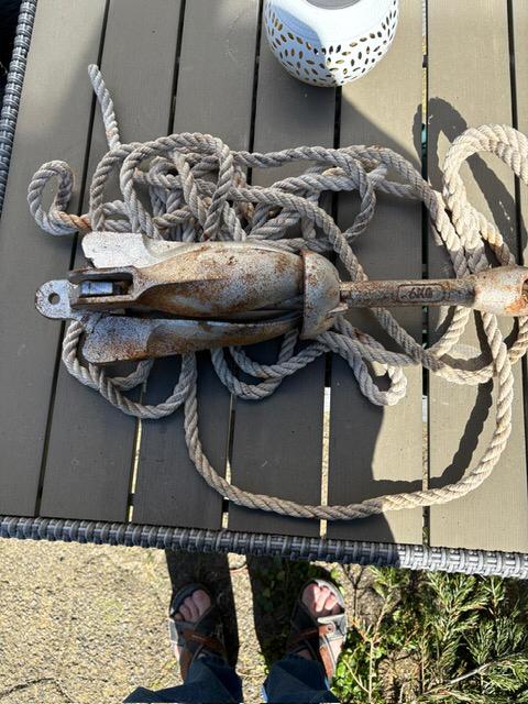 Paraplu anker 6kg, Ophalen of Verzenden, Gebruikt, Overige typen