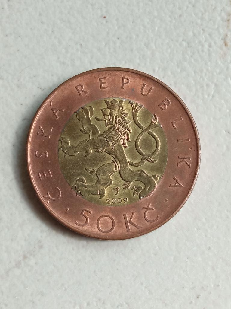 Tsjechië 50 kronen 2009., Ophalen of Verzenden, Overige landen, Losse munt