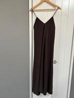 Zara bruine maxi jurk met spaghettibandjes maat xs, Bruin, Nieuw, Ophalen of Verzenden, Maat 34 (XS) of kleiner
