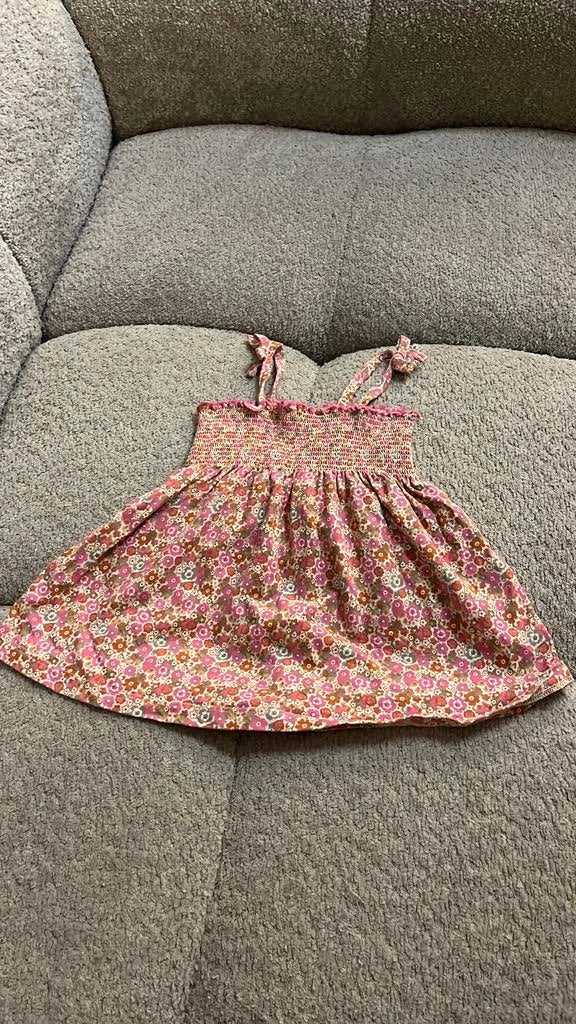 HEMA bloemen jurkje maat 74, Kinderen en Baby's, Babykleding | Maat 74, Meisje, ., Jurkje of Rokje, Ophalen of Verzenden