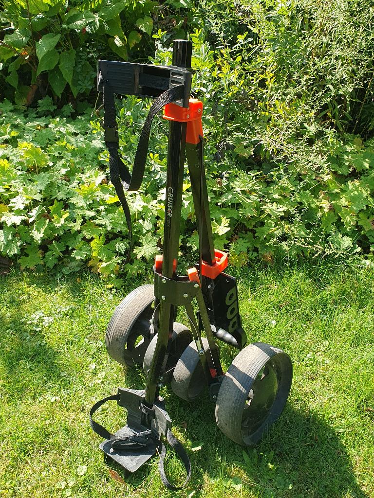 Three Wheel golf trolley/ golfkar van Cruiser, Ophalen, Gebruikt, Golfkar, Overige merken