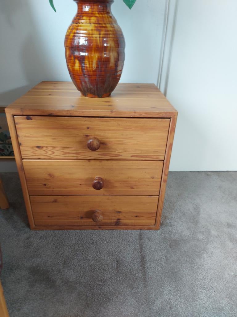 Vintage Stevig houten Ladenkastje  B 47x  D 39,5 x H 45, Ophalen, Minder dan 50 cm, Zo goed als nieuw, Minder dan 100 cm