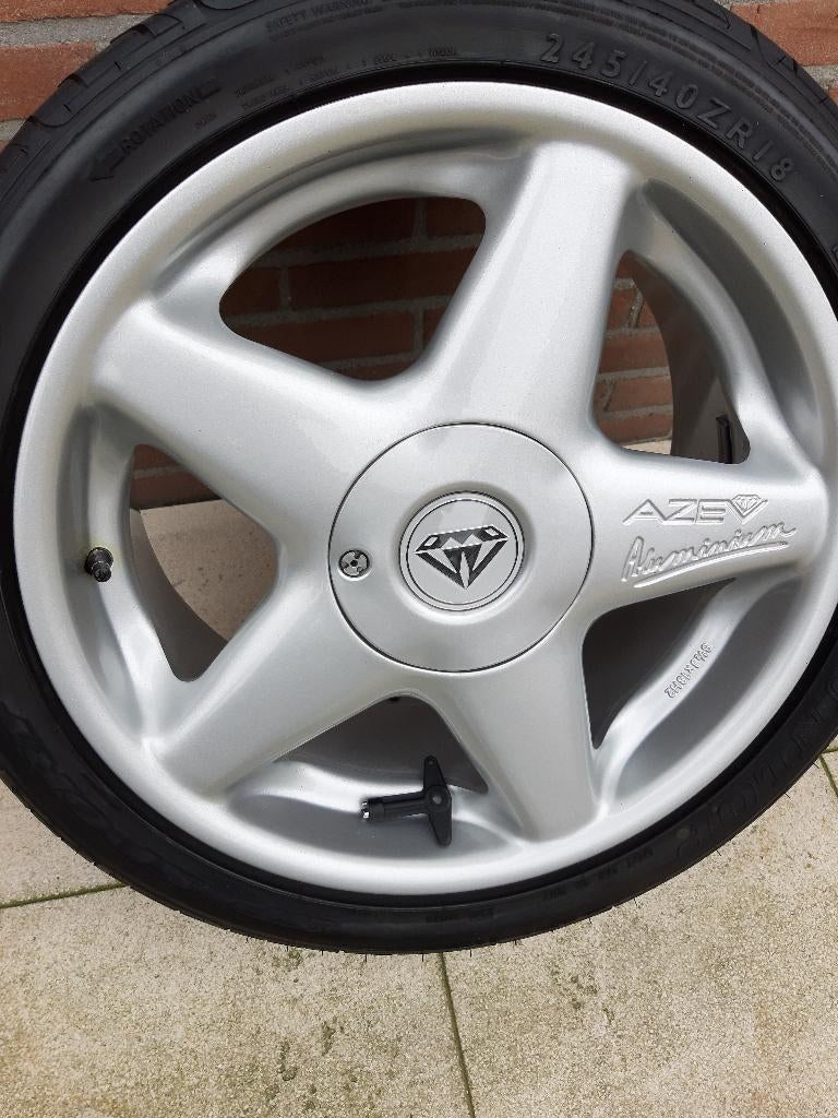 Azev C Velgen 8,5x18 et45 5x112 zeer mooi, Ophalen, 18 inch, Velg(en), Personenwagen
