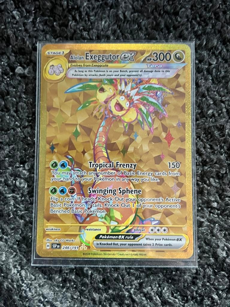 Alolan Exeggutor ex 248/191 Tera Gold Pokémon Kaart, Hobby en Vrije tijd, Verzamelkaartspellen | Pokémon, Ophalen of Verzenden