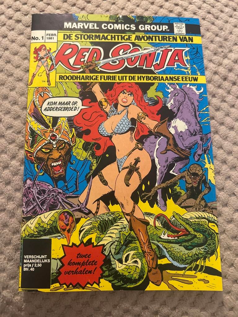 Red Sonja - De Stormachtige Avonturen van Red Sonja (1981), Eén stripboek, Ophalen of Verzenden, Zo goed als nieuw
