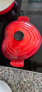 Le Creuset hartvormige pan Nieuw, Ophalen of Verzenden, Nieuw, Gietijzer, Koekenpan of Braadpan