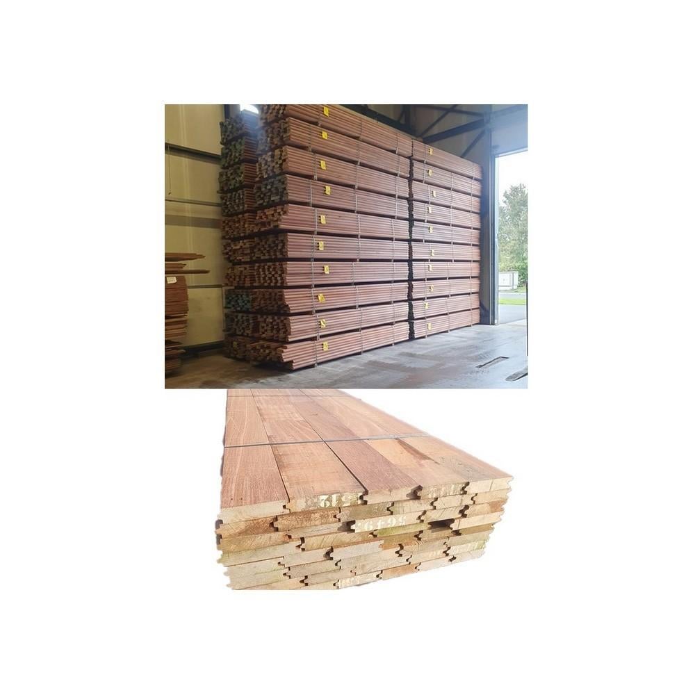 Pakketactie Azobé hardhouten damwand 5 cm dik € 60,- m2 inc