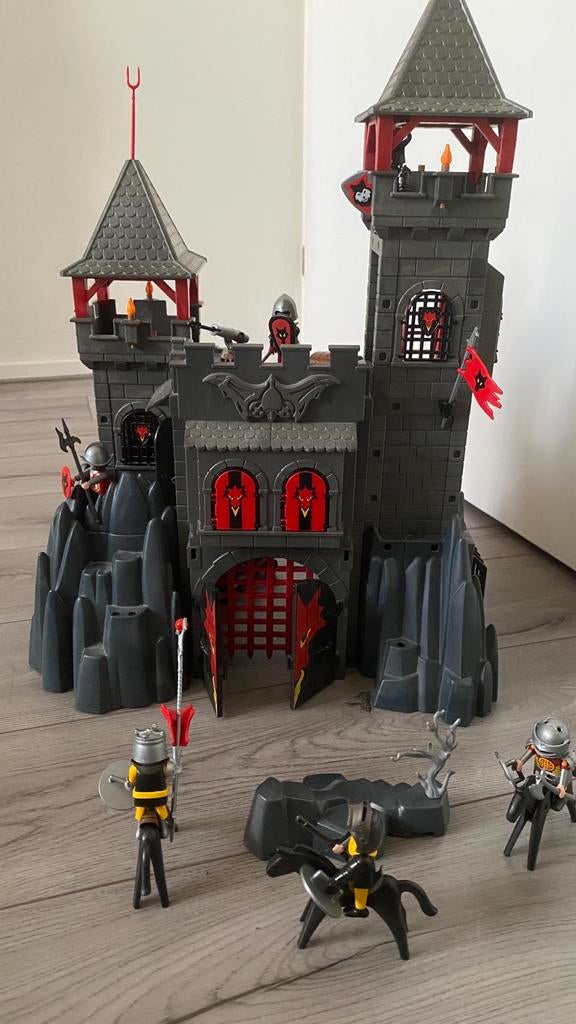 Kasteel met ridders van playmobil, Ophalen of Verzenden, Gebruikt