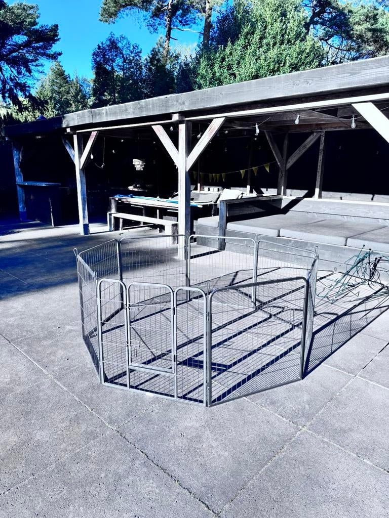 Tectake puppyren Lisa 80cm - Nieuwstaat, Dieren en Toebehoren, Ophalen, Zo goed als nieuw