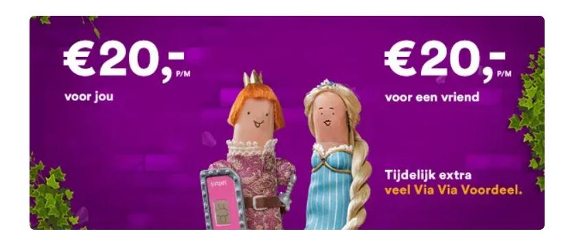 Simpel Via Via Voordeel, Eén persoon, Kortingsbon