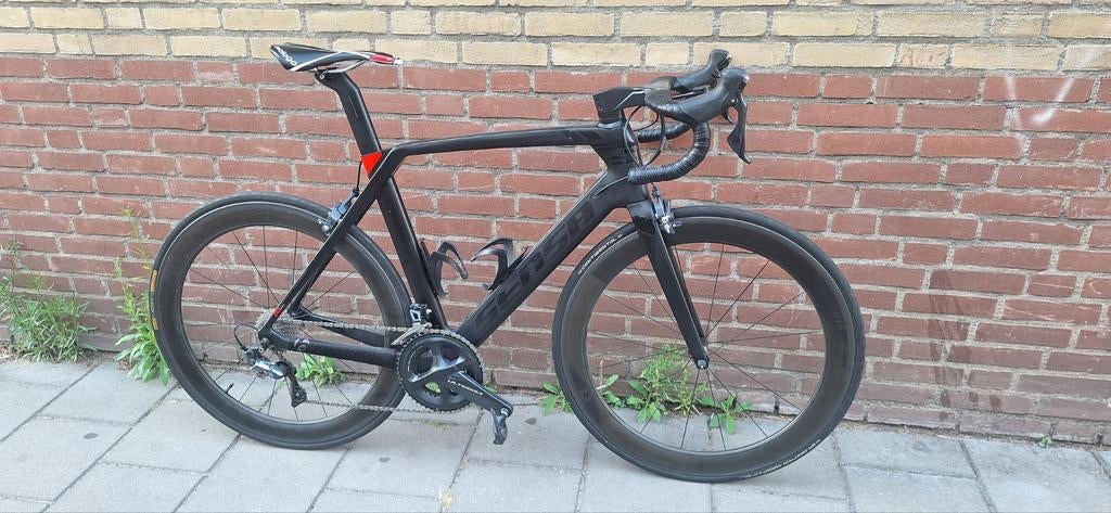 Sensa Giulia EVO MT 55 full carbon met extra wielset, Fietsen en Brommers, 28 inch, Velgrem, Meer dan 20 versnellingen, 53 tot 57 cm