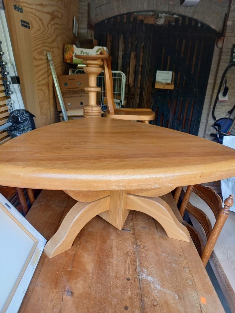 3 hoekige salontafel honing eiken, Ophalen, Rechthoekig, 50 tot 100 cm, 50 tot 100 cm