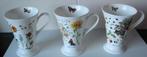 drie JBS bekers met voet en oor - bloemen en vlinders, Huis en Inrichting, Keuken | Servies, Ophalen of Verzenden, Zo goed als nieuw