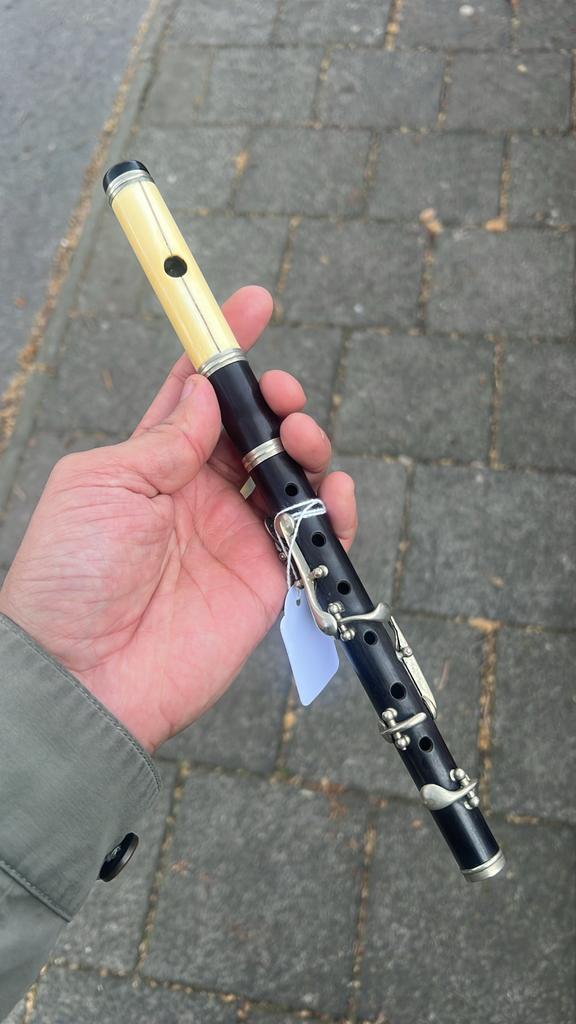 19e Eeuwse Piccolo -, Ophalen of Verzenden, Gebruikt, Piccolo, Met koffer of tas