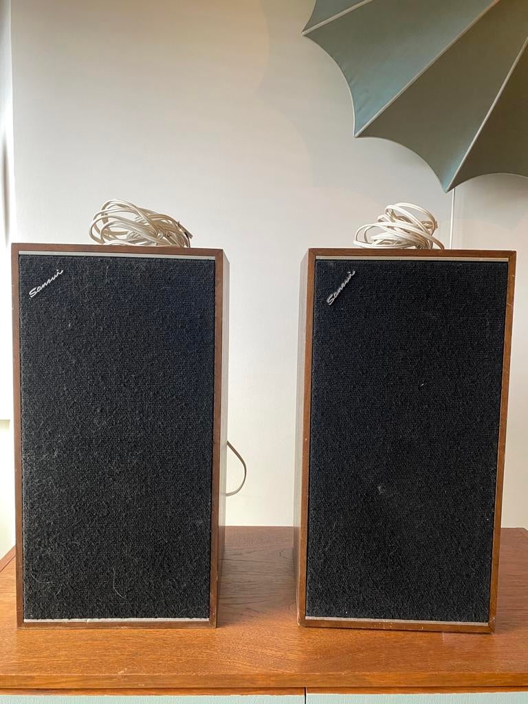 Vintage luidsprekers / geluids boxen Sanui, Audio, Tv en Foto, Luidsprekers, Overige merken, Ophalen of Verzenden, Zo goed als nieuw