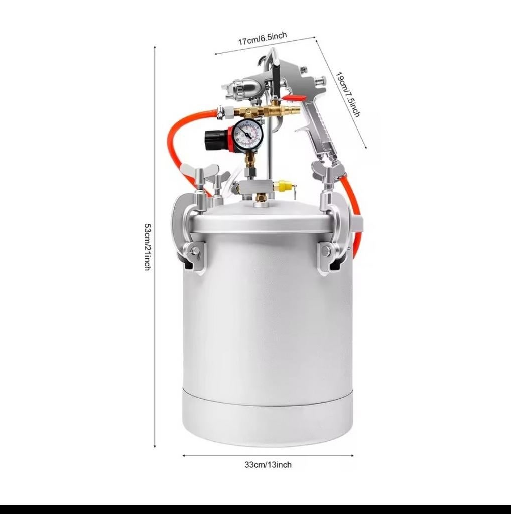 Verfspuit met 10.liter tank. İç/Dış Duvar Kaplama Püskürtme, Minder dan 20 liter, Boiler, Ophalen of Verzenden, Minder dan 3 jaar oud