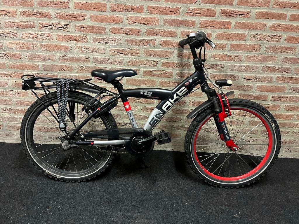 Batavus Snake Loekie jongensfiets handremmen 3 versn nexus, Fietsen en Brommers, Ophalen, Zo goed als nieuw, 22 inch, Handrem