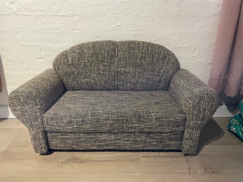 Kleine stoffen bank, Ophalen, Gebruikt, Eenpersoons, Minder dan 75 cm