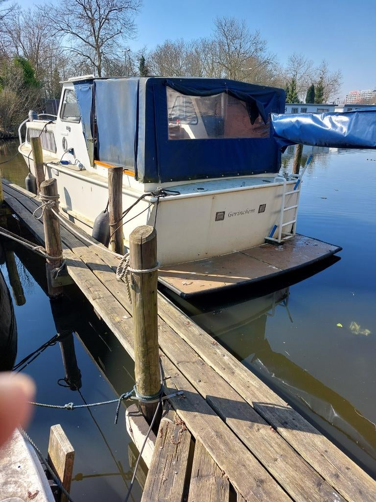 Zwaluw kruiser 8m bij 3m opknapper perkins diesel 4108., Ophalen of Verzenden, Gebruikt, Staal, Diesel