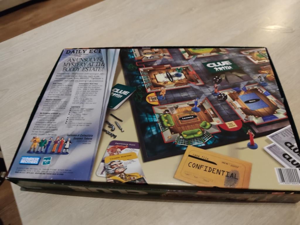 Clue (engels Cluedo) Bordspel - Klassieke Detective Game, Parker Brothers, Ophalen of Verzenden, Hasbro, Reisspel