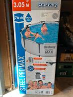 Bestway Steel Pro Max zwembad 3.05m x 76cm, Tuin en Terras, Zwembaden, Ophalen, Gebruikt, Minder dan 80 cm, Rond
