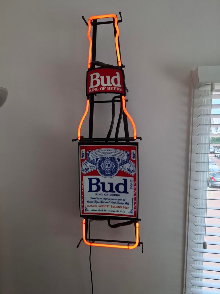 Bud Beers vintage neon reclame, Ophalen of Verzenden