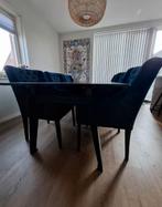 Eettafel inc 6 stoelen. 240 x 100 x 2cm, Ophalen, 100 tot 150 cm, Eikenhout, 200 cm of meer