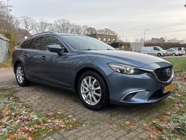 Mazda 6 Sportbreak 2.2D SkyActiv-D 150 SkyLease+ (bj 2015), Auto's, 730 kg, Gebruikt, Euro 6, 4 cilinders