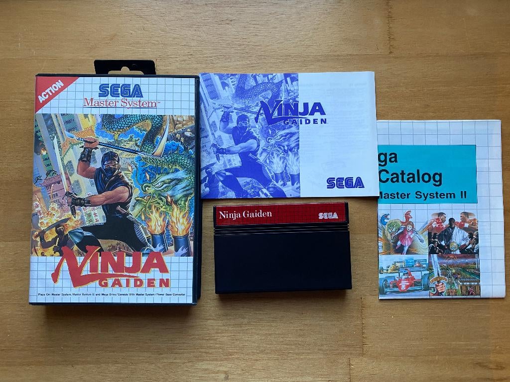 Ninja Gaiden sega master system, Spelcomputers en Games, 1 speler, Racen en Vliegen, Ophalen of Verzenden, Zo goed als nieuw