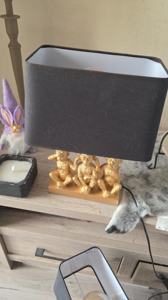 2 keer horen zien zwijgen lamp, Ophalen, Minder dan 50 cm