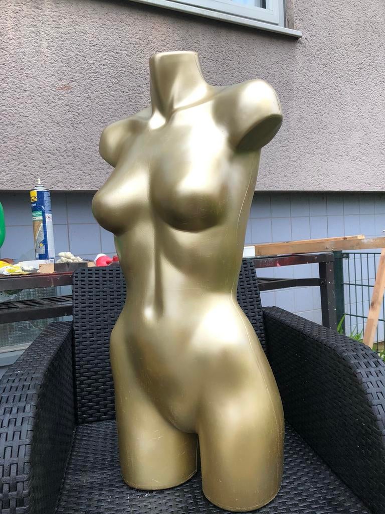 Paspop , torso , mannequin kleur goud, Ophalen, Gebruikt