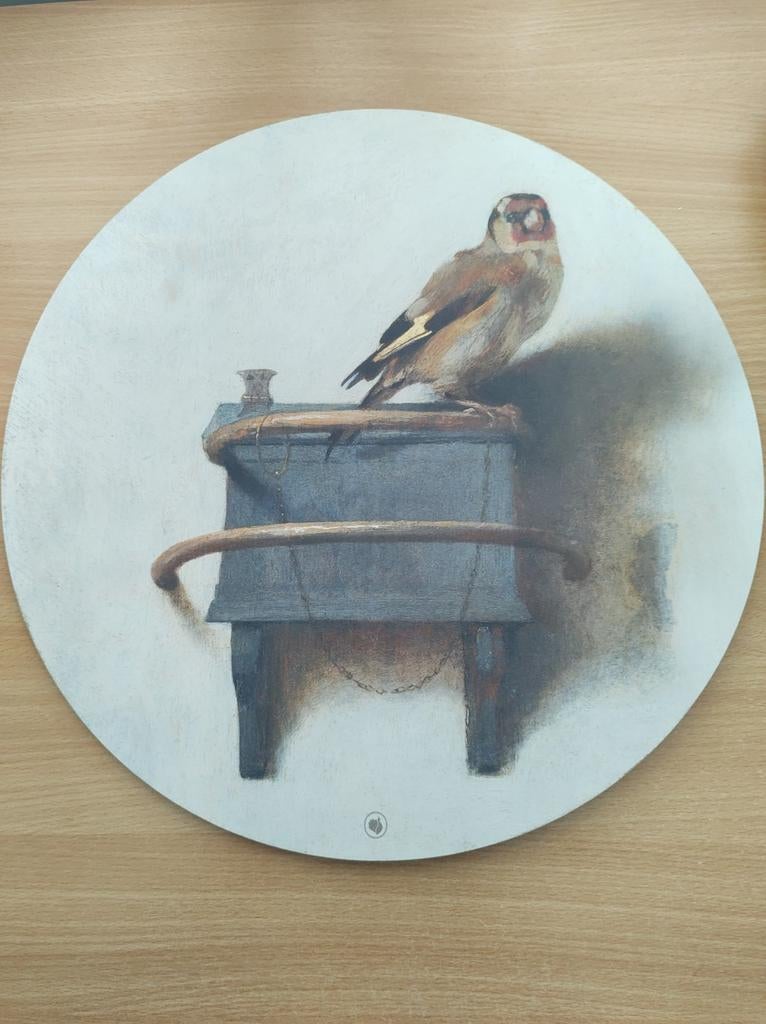 Rond schilderij (reproductie) van Puttertje, Ophalen