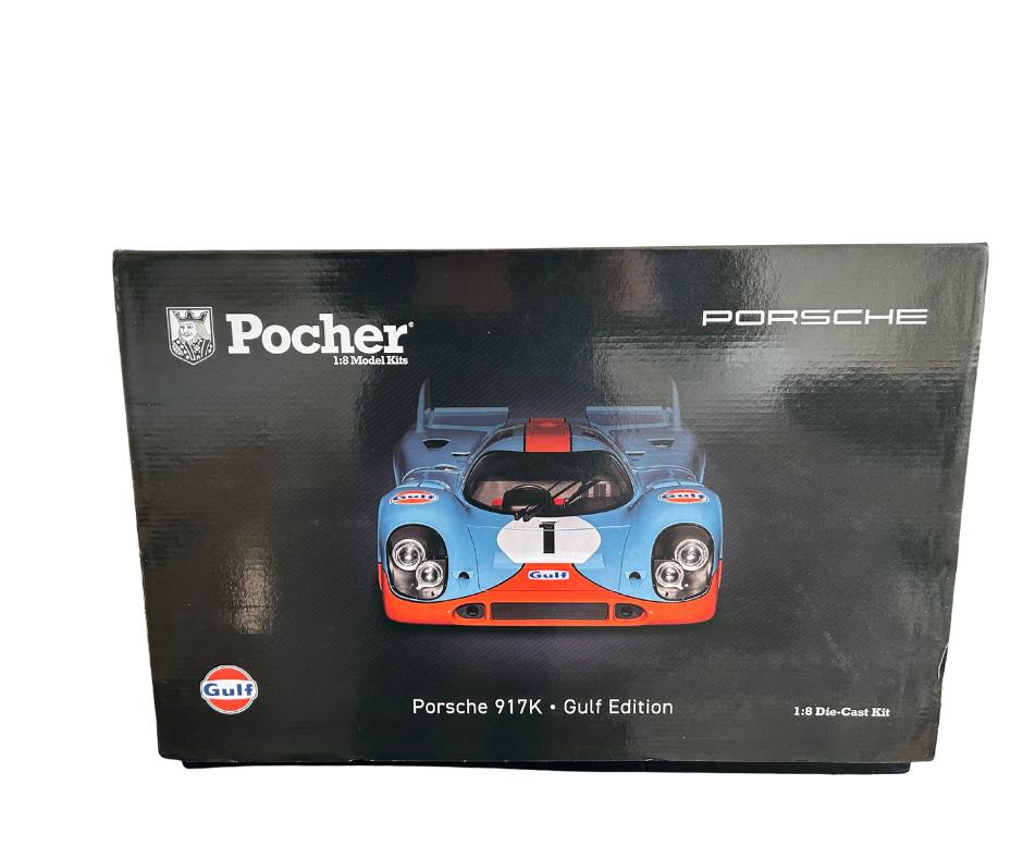 Pocher 1/8 Porsche 917K - Gulf edition nieuw, Ophalen of Verzenden, Nieuw, Auto