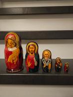  handbeschilderde houten Russische matroesjka, Ophalen of Verzenden