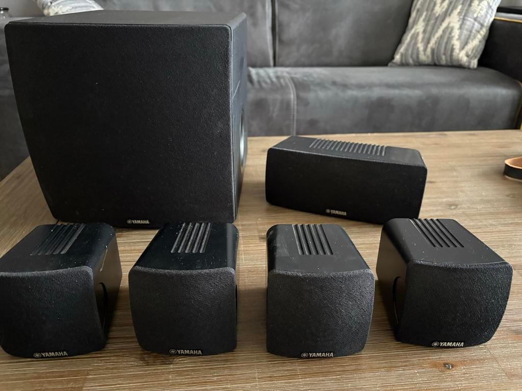 Yamaha Home Cinema-set met subwoofer en 5 speakers, Gebruikt, 5.1-systeem, Overige spelers, Ophalen