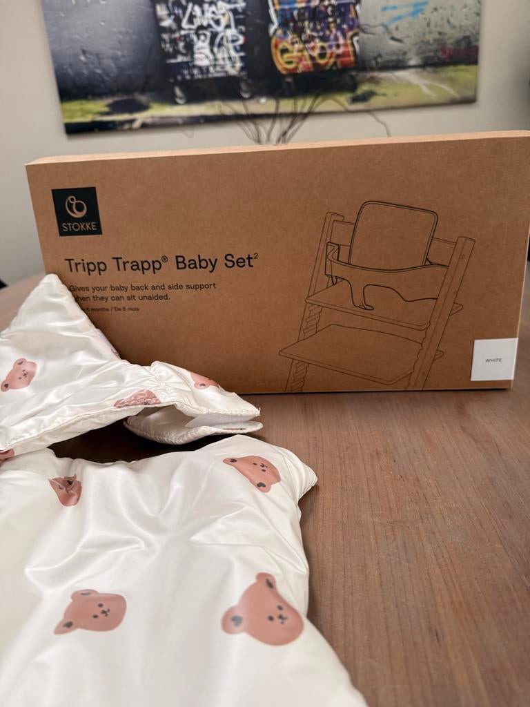 Stokke Tripp Trapp Baby Set 2 met zitkussen, Ophalen of Verzenden, Nieuw, Meegroeistoel, Stoelverkleiner