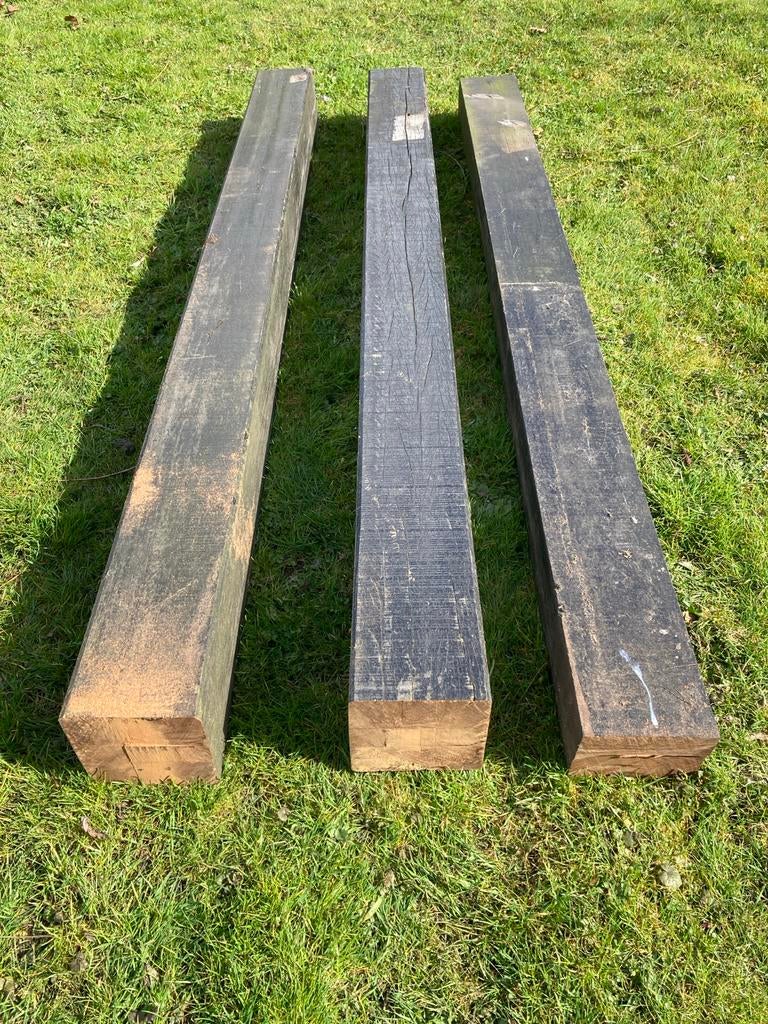 Hardhouten palen voor diverse projecten, Ophalen, Gebruikt, Palen, Hardhout