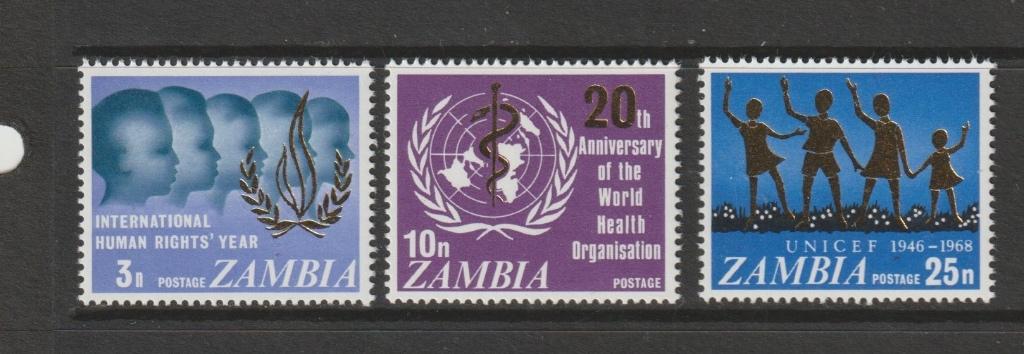 TSS Kavel 820188 Zambia Pf minr 52-55, Postzegels en Munten, Postzegels | Afrika, Ophalen, Zambia, Postfris