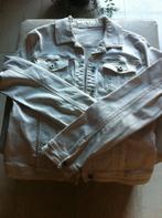 Dames spijkerjack elastisch Maat S beige., Ophalen of Verzenden, Zo goed als nieuw, Maat 38/40 (M), Beige