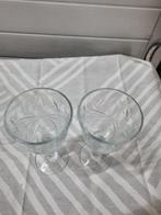 wijnglazen bewerkt vintage 2 stuks, Ophalen of Verzenden, 'T Olde Gre-j, Info@toldegrej.nl, Endepoelstraat 20f Didam