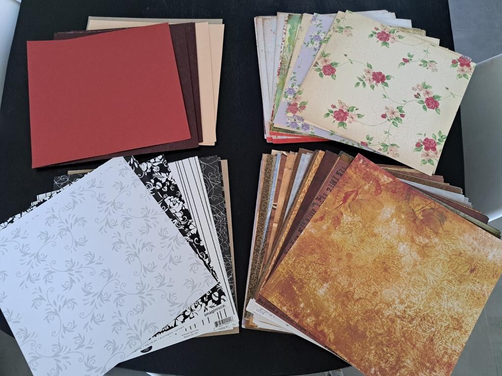 Scrapbook vellen - diverse patronen en kleuren - Scrapbooking
