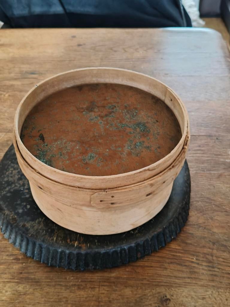 Vintage houten zeef - decoratief item, Ophalen of Verzenden